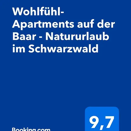 Wohlfuehl-apartments Auf Der Baar - Natururlaub Im Schwarzwald *